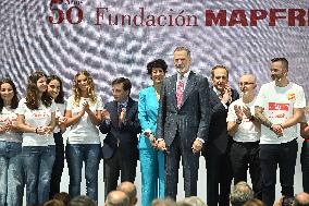 King Felipe At Mapfre Foundation 50th Anniversary - Madrid