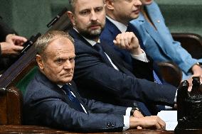 Vote of Confidence to Polish Government - Warsaw