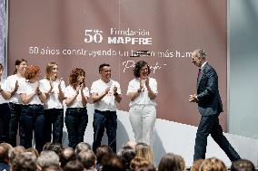 King Felipe At Mapfre Foundation 50th Anniversary - Madrid