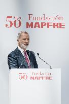 King Felipe At Mapfre Foundation 50th Anniversary - Madrid