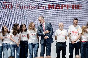 King Felipe At Mapfre Foundation 50th Anniversary - Madrid