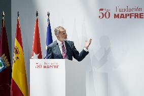 King Felipe At Mapfre Foundation 50th Anniversary - Madrid