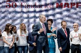 King Felipe At Mapfre Foundation 50th Anniversary - Madrid