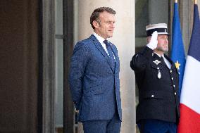 Emmanuel Macron welcomes Mauritian Prime Minister Navinchandra Ramgoolam - Paris AJ