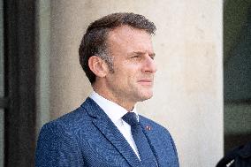 Emmanuel Macron welcomes Mauritian Prime Minister Navinchandra Ramgoolam - Paris AJ