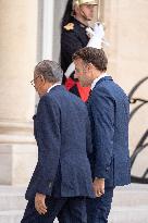 Emmanuel Macron welcomes Mauritian Prime Minister Navinchandra Ramgoolam - Paris AJ