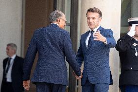 Emmanuel Macron welcomes Mauritian Prime Minister Navinchandra Ramgoolam - Paris AJ