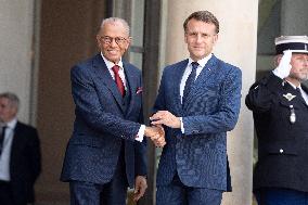 Emmanuel Macron welcomes Mauritian Prime Minister Navinchandra Ramgoolam - Paris AJ