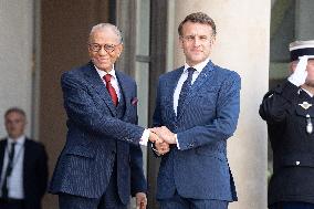 Emmanuel Macron welcomes Mauritian Prime Minister Navinchandra Ramgoolam - Paris AJ