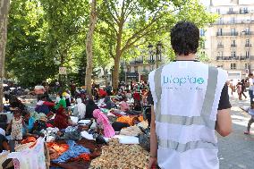 Homeless Gather to Demand Accommodation - Paris