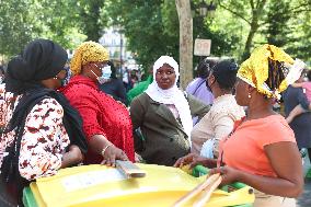 Homeless Gather to Demand Accommodation - Paris