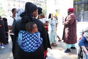 Homeless Gather to Demand Accommodation - Paris