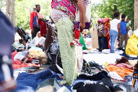 Homeless Gather to Demand Accommodation - Paris