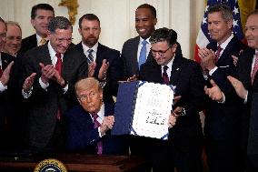 Donald Trump Bill Signing Ceremony - Washington