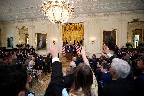 Donald Trump Bill Signing Ceremony - Washington