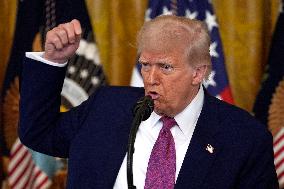 Donald Trump Bill Signing Ceremony - Washington