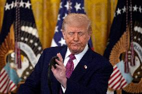 Donald Trump Bill Signing Ceremony - Washington