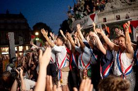 Rima Hassan at the Place de la Republique - Paris AJ