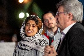 Rima Hassan at the Place de la Republique - Paris AJ