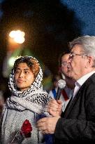 Rima Hassan at the Place de la Republique - Paris AJ