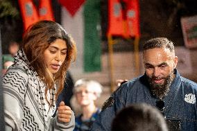 Rima Hassan at the Place de la Republique - Paris AJ