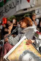 Rima Hassan at the Place de la Republique - Paris AJ
