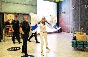 Israeli Flag Sparks Protest on Rima Hassan’s Arrival at CDG - Paris