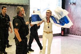 Israeli Flag Sparks Protest on Rima Hassan’s Arrival at CDG - Paris