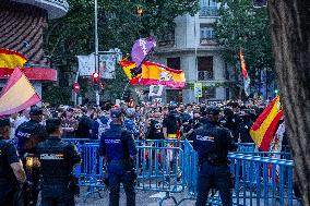 Europa Press - Protest Against Sanchez at PSOE HQ - Madrid
