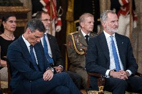 Felipe VI and Sánchez Commemorate EU Accession Anniversary - Madrid