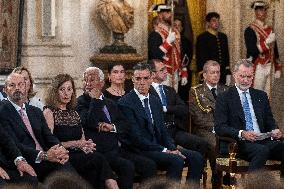 Felipe VI and Sánchez Commemorate EU Accession Anniversary - Madrid