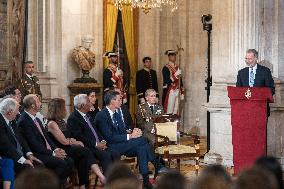 Felipe VI and Sánchez Commemorate EU Accession Anniversary - Madrid