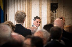 Felipe VI and Sánchez Commemorate EU Accession Anniversary - Madrid