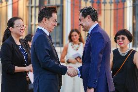 Juanma Moreno Receives The Vice-President of China Han Zheng - Seville