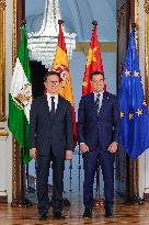 Juanma Moreno Receives The Vice-President of China Han Zheng - Seville