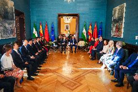 Juanma Moreno Receives The Vice-President of China Han Zheng - Seville