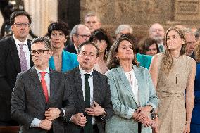 Felipe VI and Sánchez Commemorate EU Accession Anniversary - Madrid