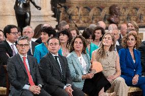 Felipe VI and Sánchez Commemorate EU Accession Anniversary - Madrid