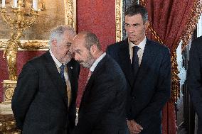 Felipe VI and Sánchez Commemorate EU Accession Anniversary - Madrid
