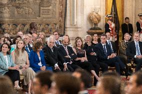 Felipe VI and Sánchez Commemorate EU Accession Anniversary - Madrid