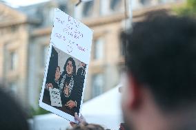 Rima Hassan at the Place de la Republique - Paris
