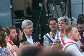 Rima Hassan at the Place de la Republique - Paris