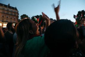 Rima Hassan at the Place de la Republique - Paris