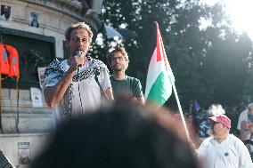 Rima Hassan at the Place de la Republique - Paris