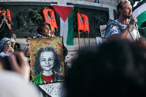 Rima Hassan at the Place de la Republique - Paris