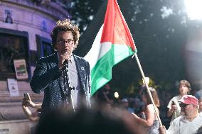 Rima Hassan at the Place de la Republique - Paris