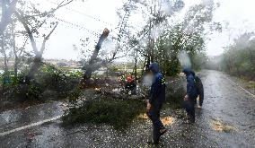 Typhoon Wutip Hits Hainan - China