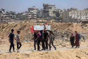 UN Humanitarian Aid for Palestinian Refugees - Gaza City