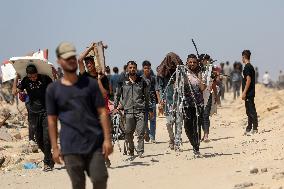 UN Humanitarian Aid for Palestinian Refugees - Gaza City