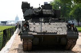 Saturday military parade preparartions - Washington